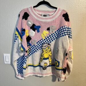 RARE Vintage 80's No! The Jean Revolt By Claude Attias Sweater Limited Edition